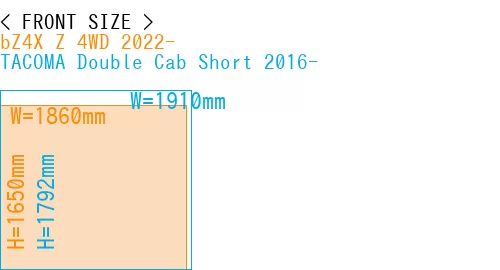#bZ4X Z 4WD 2022- + TACOMA Double Cab Short 2016-